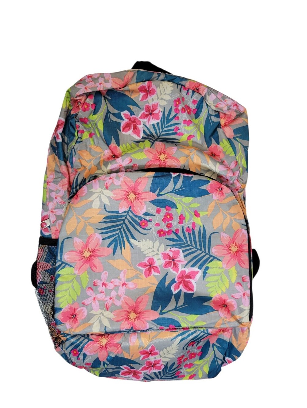 Floral collapsible backback clutch NWT